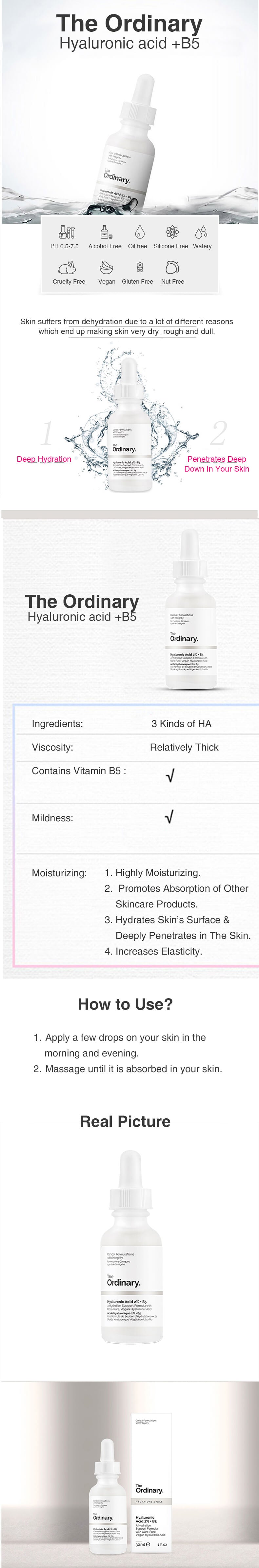 Ordinary Hyaluronic Acid 2% + B5- for all skin types