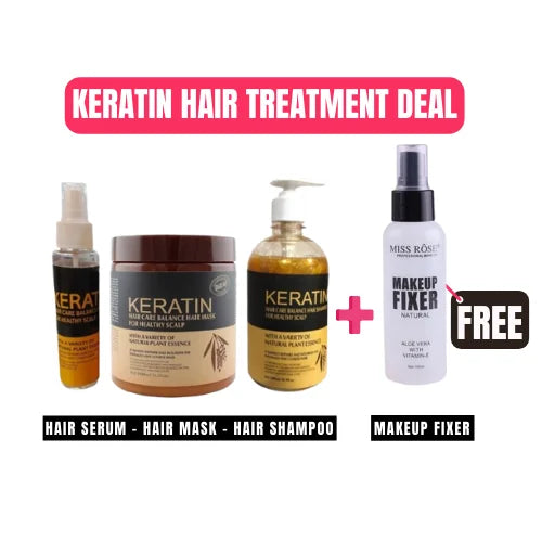 ( Deal )Hair Care Balance Keratin Hair Mask| Keratin Shampoo| Keratin Hair Serum (Pack Of 3 Items)