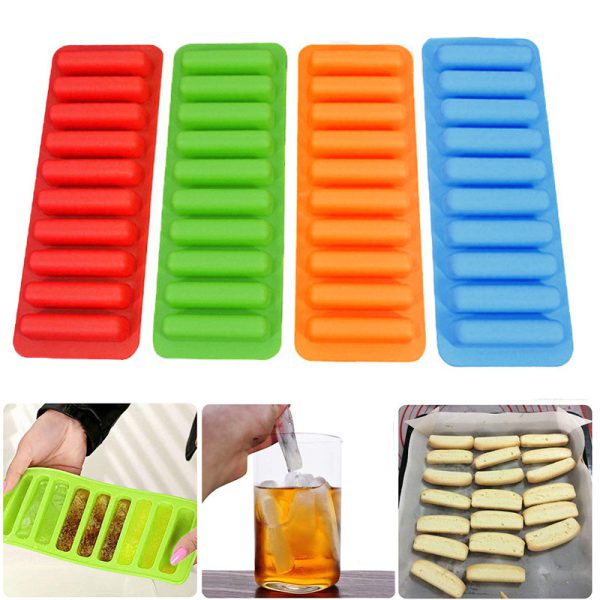 Grids Stick Shape Ice Tray for Home, School and Summers