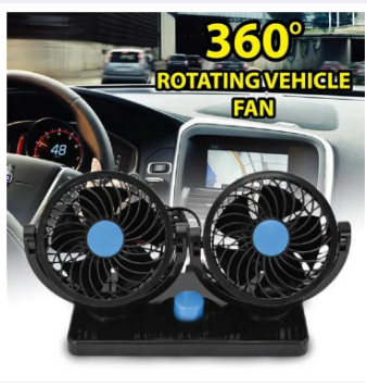 Car Universal Double Headed Fan 360* Degree