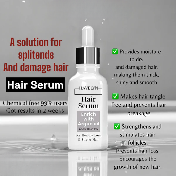 Havelyn Hair Serum – Enrich With Argan Oil For Healthy Long & Strong Hair