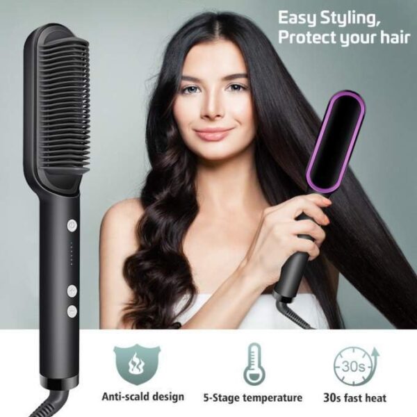 Straightener Brush Comb