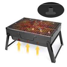 Portable Charcoal Stainless Steel Foldable Barbecue Grill for home & outdoors