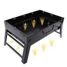 Portable Charcoal Stainless Steel Foldable Barbecue Grill for home & outdoors