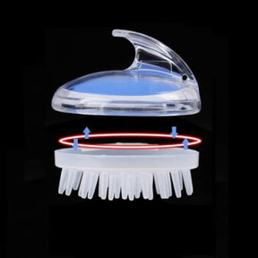 Hair Scalp Skin Massager Shampoo Brush With Soft Silicone Bristles