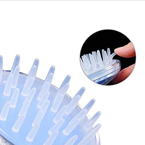 Hair Scalp Skin Massager Shampoo Brush With Soft Silicone Bristles