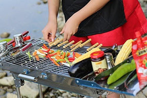 Barbecue Skewers Set – Stainless Steel Wood Handle Bbq Kabob Sticks Pack Of 10-for home & outdoors