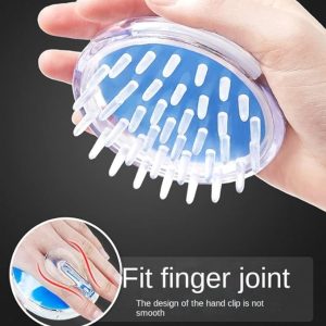 Hair Scalp Skin Massager Shampoo Brush With Soft Silicone Bristles