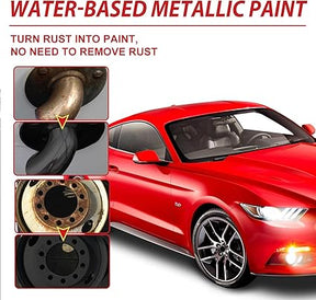 Rust Converter Metallic Paint With Brush 300 grams |Anti Rust Protection Coating For Removing Rust From Metal – With Brush