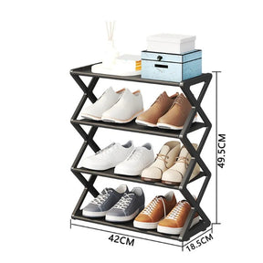 Multi Functional Assembly Shoe Cabinet Dust Proof Storage Rack for home