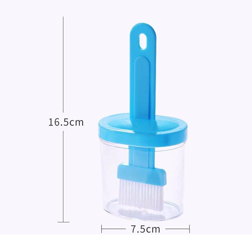 Plastic Oil Bottle Seasoning Dispenser With Silicone Rubber Bristle Brush-for regular home use