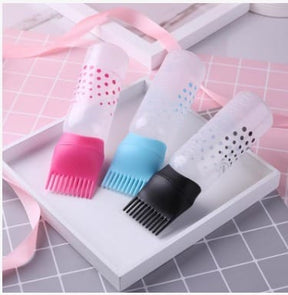 Hair Oil Comb and Skin-Friendly Coloring Bottle