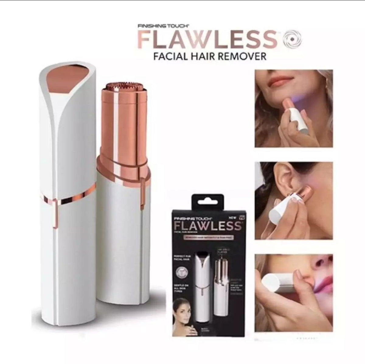 Flawless Facial Hair Remover Suitable for All Skin Types