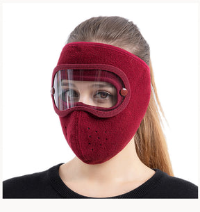 Windproof Anti Dust Full Face Masks Breathable | HD Anti Fog Goggles|Winter Warm Hat Caps