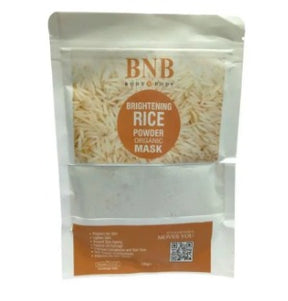 BNB Whitening Rice Extract Bright & Glow Kit (face wash|face exfoliating scrub|face mask) for skin