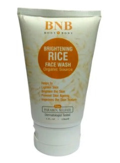 BNB Whitening Rice Extract Bright & Glow Kit (face wash|face exfoliating scrub|face mask) for skin