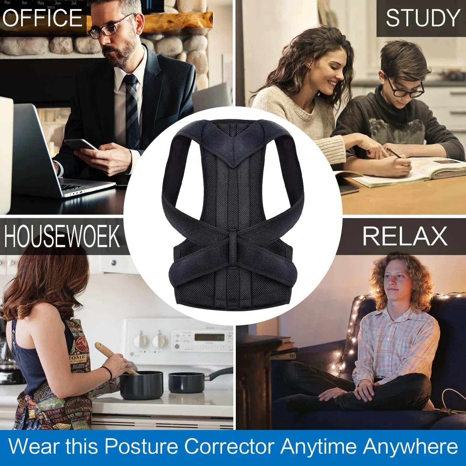 Back Pain Relief Posture Corrector Belt