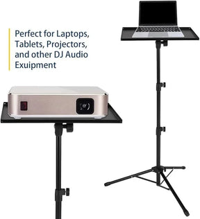 Portable Projector And Laptop Stand Table Tripod (height Adjustable 45-120cm)