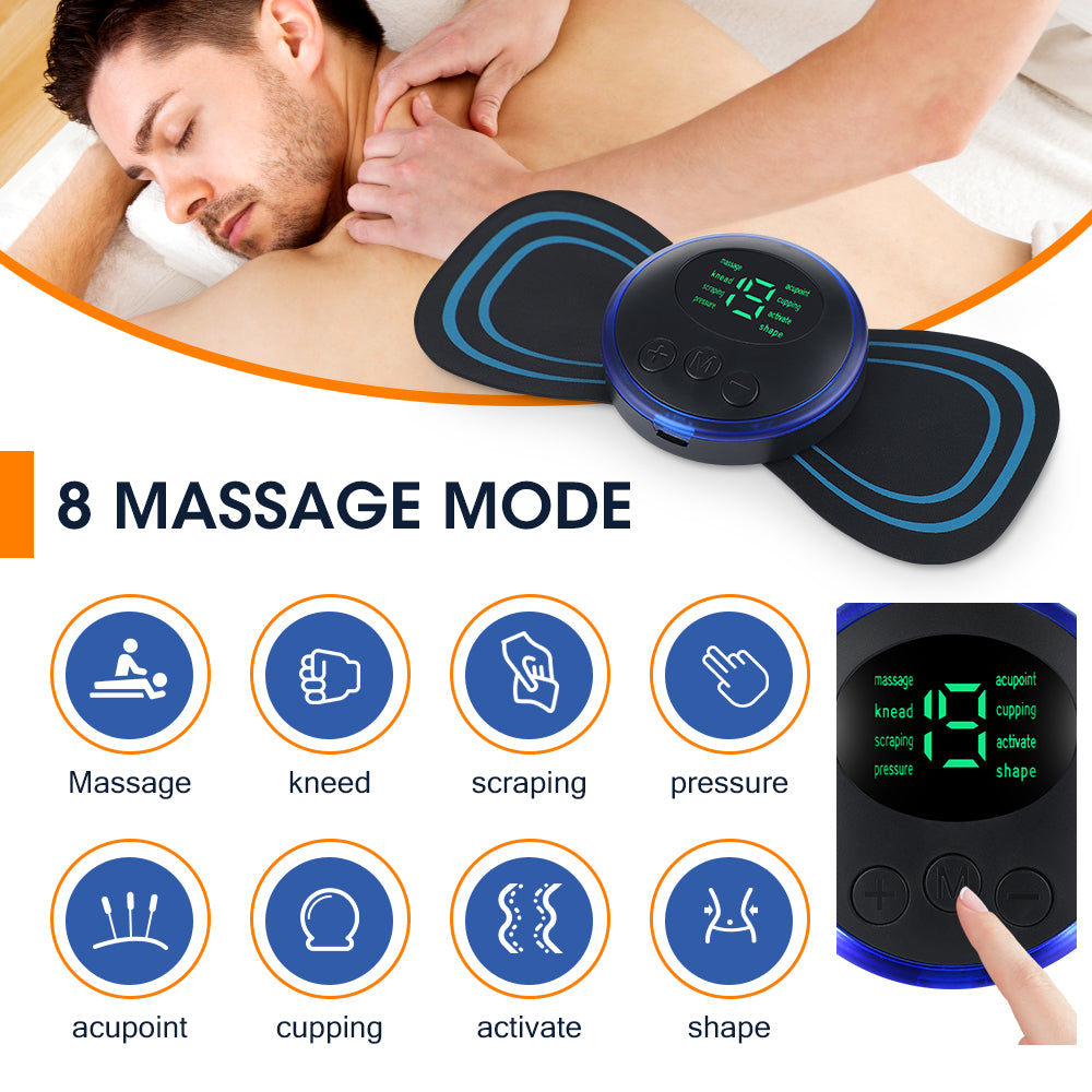 Mini EMS Electric Neck Massager For Cervical Back Vertebra Massage