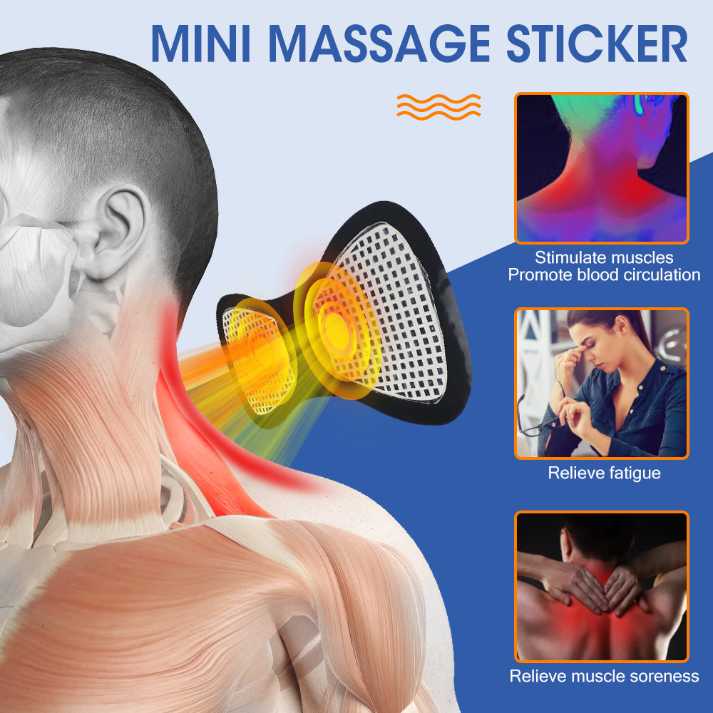 Mini EMS Electric Neck Massager For Cervical Back Vertebra Massage