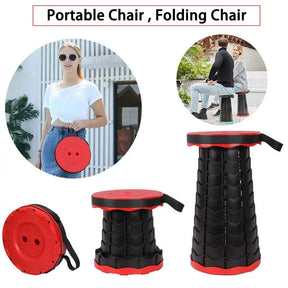 Portable Telescoping, Folding Stool - Lightweight & Sturdy-for home & outdoor use