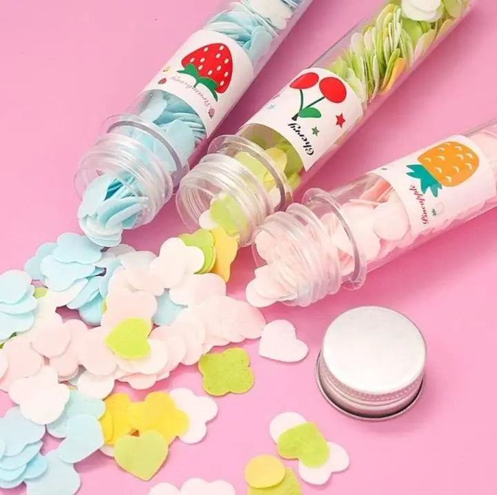 100 Pc’s Disposable Paper Soap Bottle Multi-color