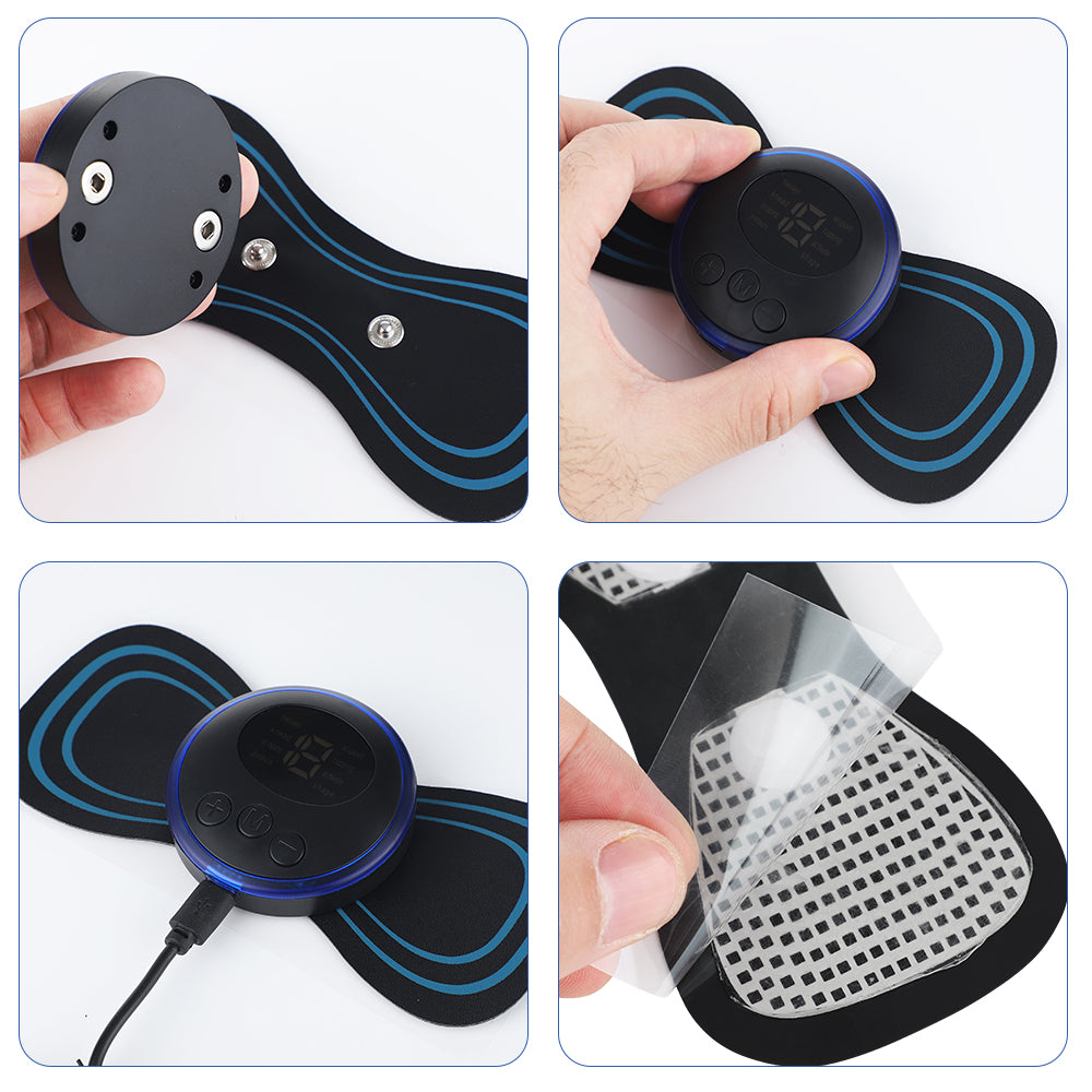 Mini EMS Electric Neck Massager For Cervical Back Vertebra Massage