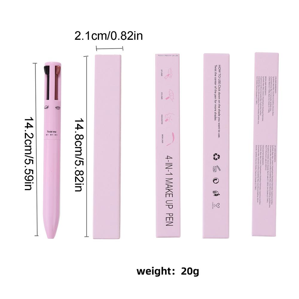 Waterproof 4-in-1 Makeup Pen with Skin-Friendly Formula