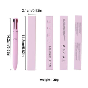 Waterproof 4-in-1 Makeup Pen with Skin-Friendly Formula