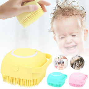 Soft Silicone Bath Brush With Hooks for home & bathroom use