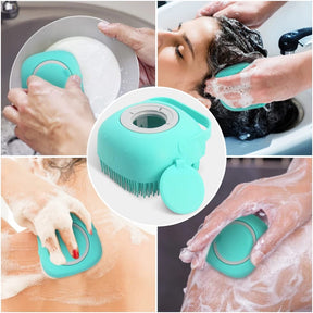 Soft Silicone Bath Brush With Hooks for home & bathroom use