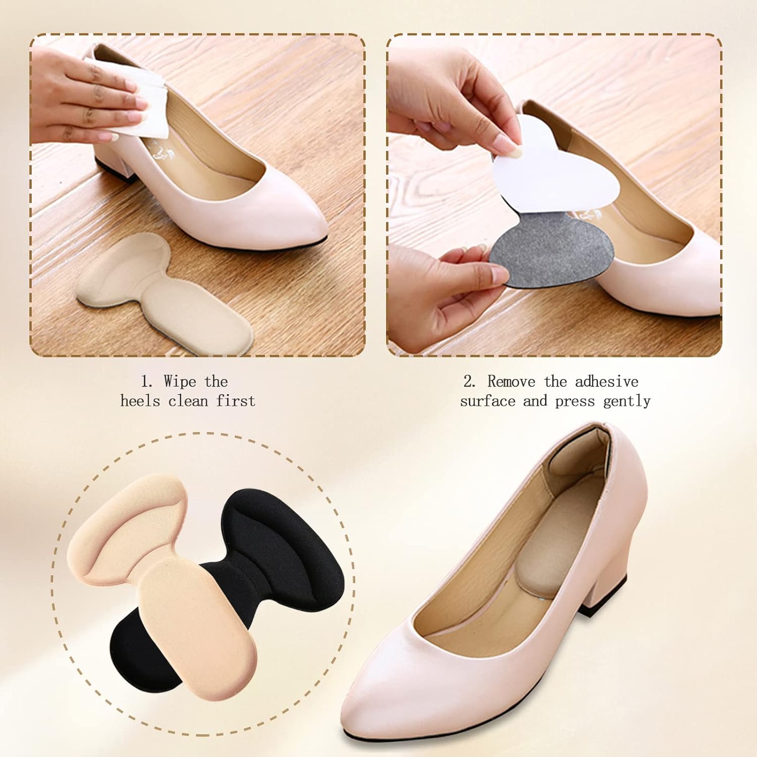 Insole Heel Cushion Pads | Heel Protector & Foot Care Cushion Inserts