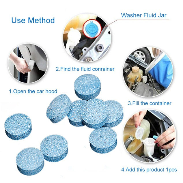 10pcs Car Windshield Cleaner Tablets