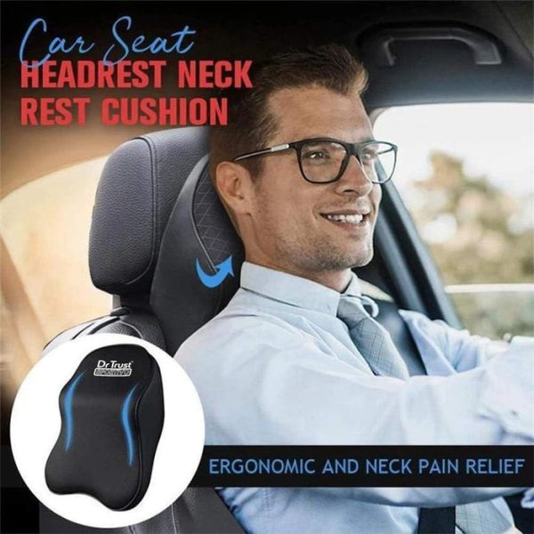 Car Seat Headrest Memory Foam Pillow | Neck Support Pad