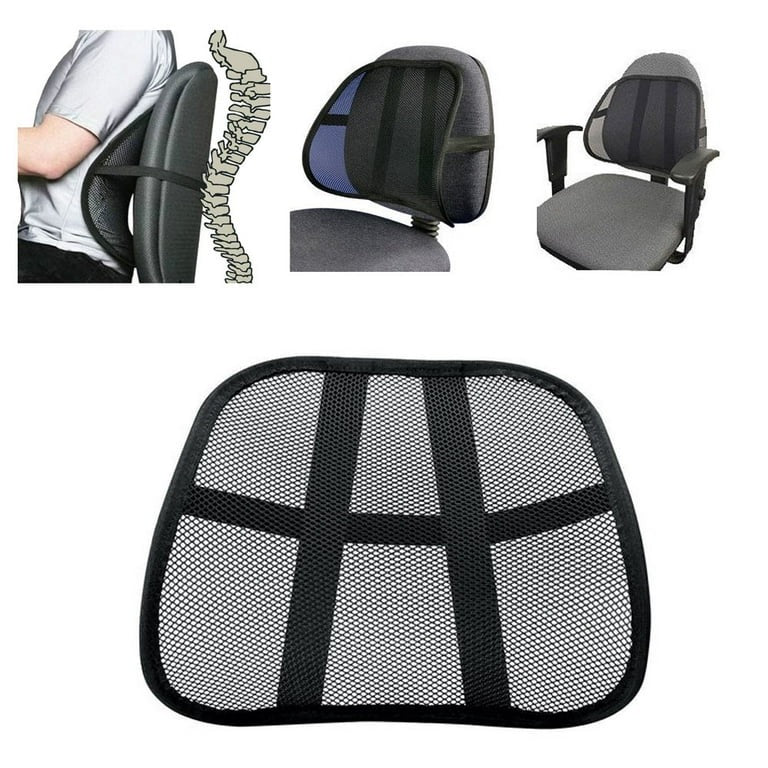 Back Rest Mesh Cushion With Lumbar Support Pad