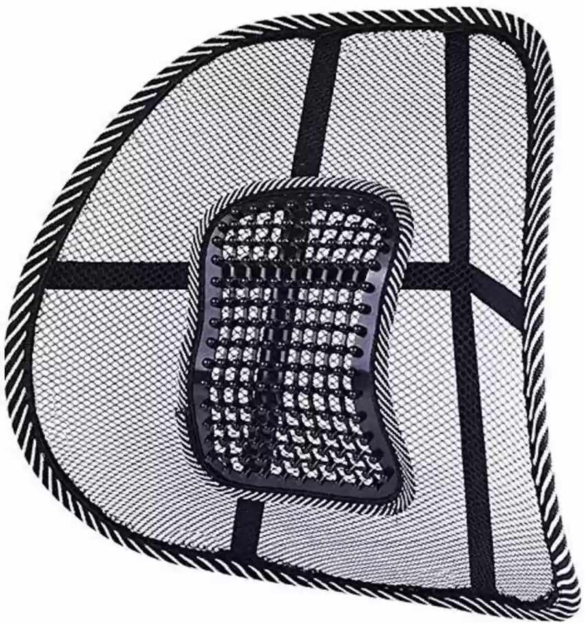 Back Rest Mesh Cushion With Lumbar Support Pad