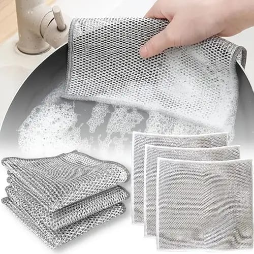 Multipurpose Wire Dishwashing Rags for home & kitchen ( Pack of 4, 8 and 12)