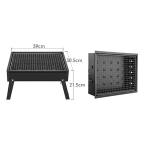 Portable Charcoal Stainless Steel Foldable Barbecue Grill for home & outdoors