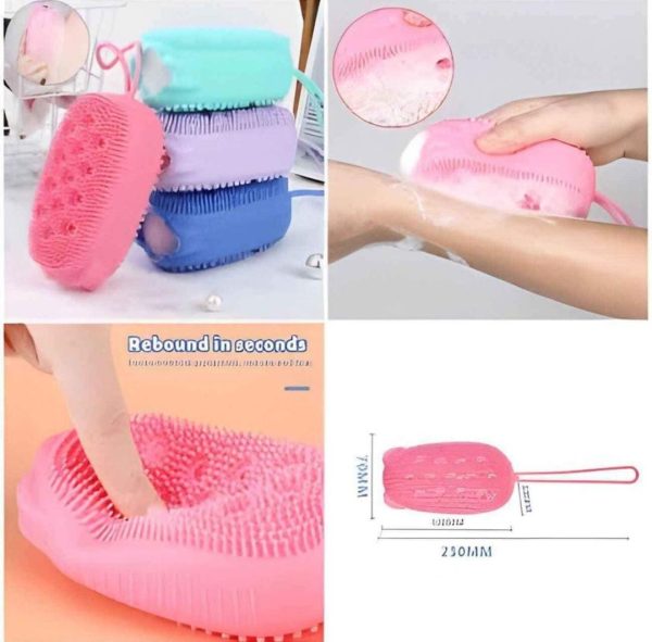 Silicone Soap Silicon Bath Brush for home use- provides gentle skin