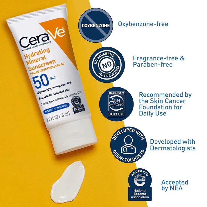 Cerave 4 In 1 Skincare Kit Night Cream, Sunblock, Cleanser & Serum For Radiant Skin- Directly Shipped from Wholesale Drugstore