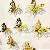 10 Pcs 3D Butterfly Mirror Acrylic Wall Art Laser Cut  Design Decoration Piece For Home Decor Living Room And Kitchen