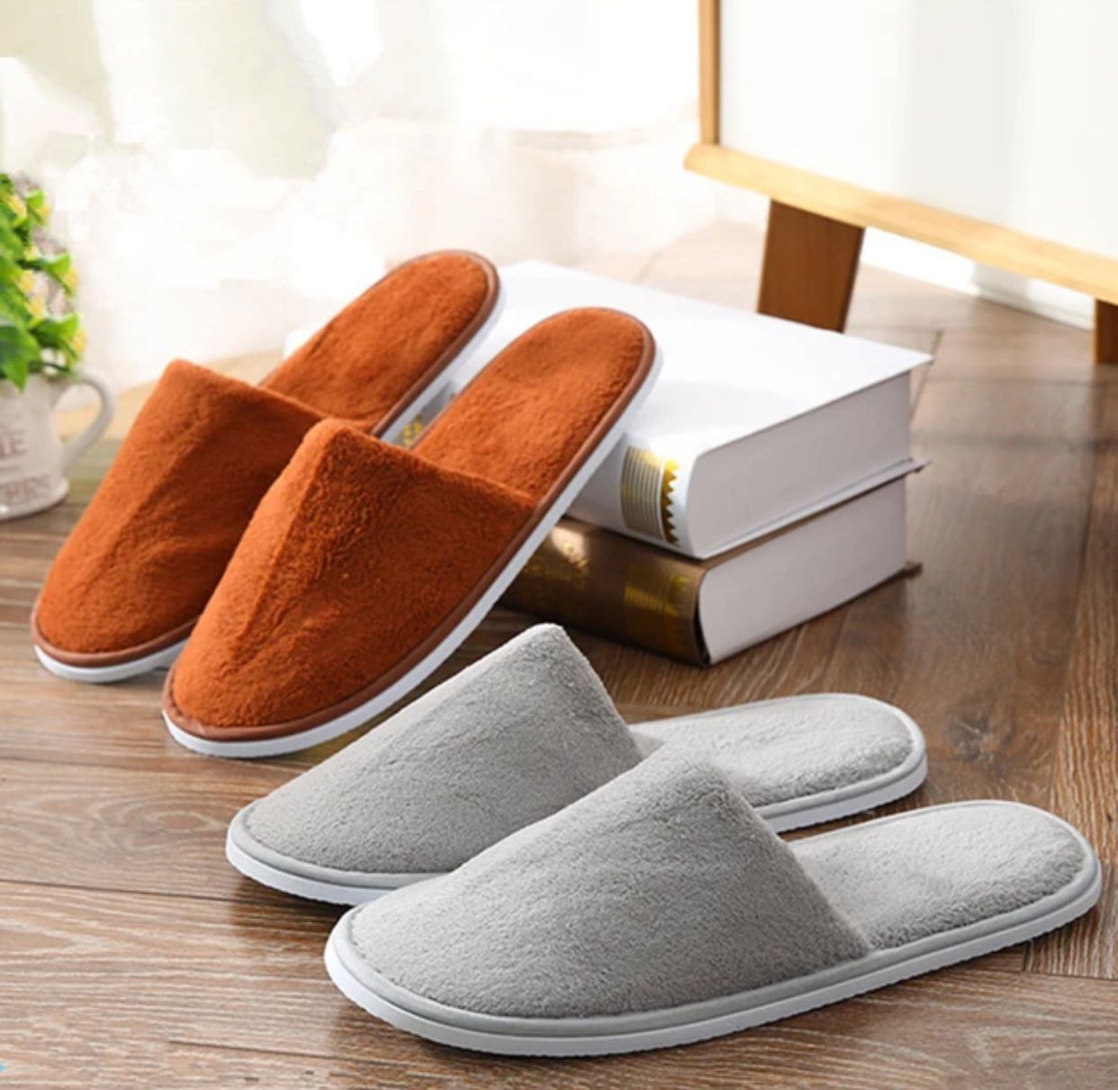 Multi Color Soft Cotton Slippers For Men And Women Free Size