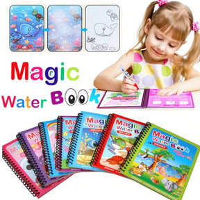 Magic Water Book Painting Drawing Coloring Book + Magic Handwriting Calligraphy Writing