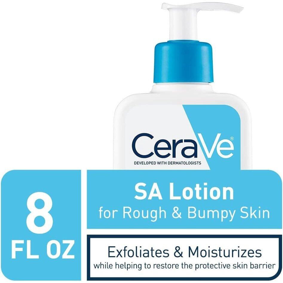 Cerave Sa Lotion For Rough & Bumpy Skin | Vitamin D, Hyaluronic Acid, Lactic Acid & Salicylic Acid Lotion (237ml)