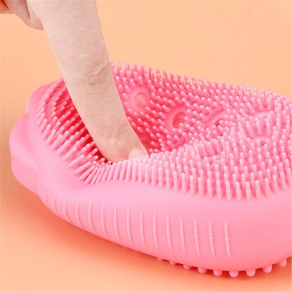 Silicone Soap Silicon Bath Brush for home use- provides gentle skin