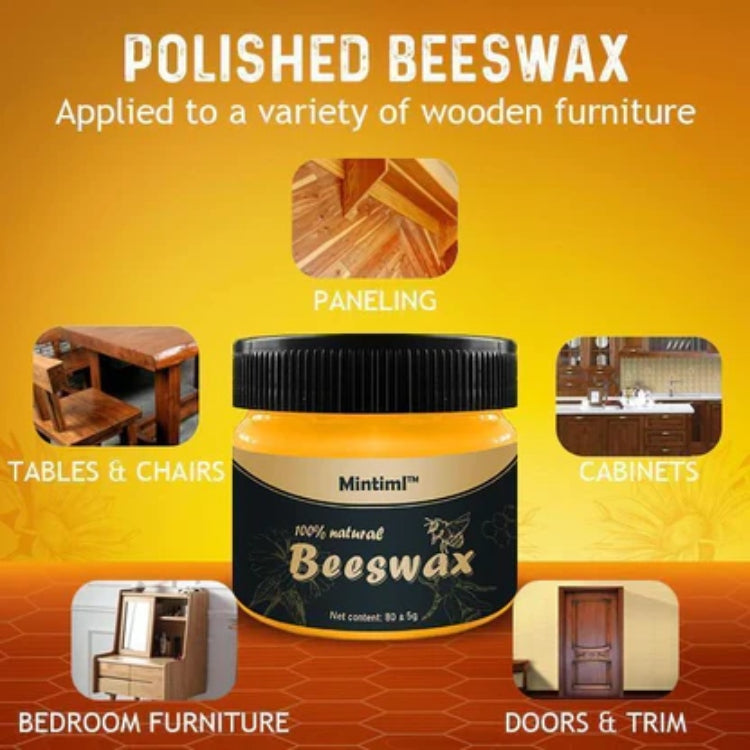 Bee wax Furniture Polish – Beewax Wood Polish & Shiner – Wooden Table, Chair, And Floor Cleaner Net weight 80 gms