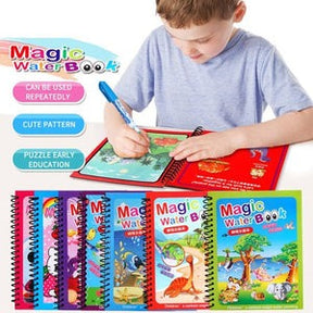 Magic Water Book Painting Drawing Coloring Book + Magic Handwriting Calligraphy Writing