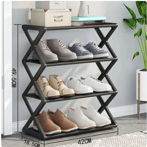 Multi Functional Assembly Shoe Cabinet Dust Proof Storage Rack for home